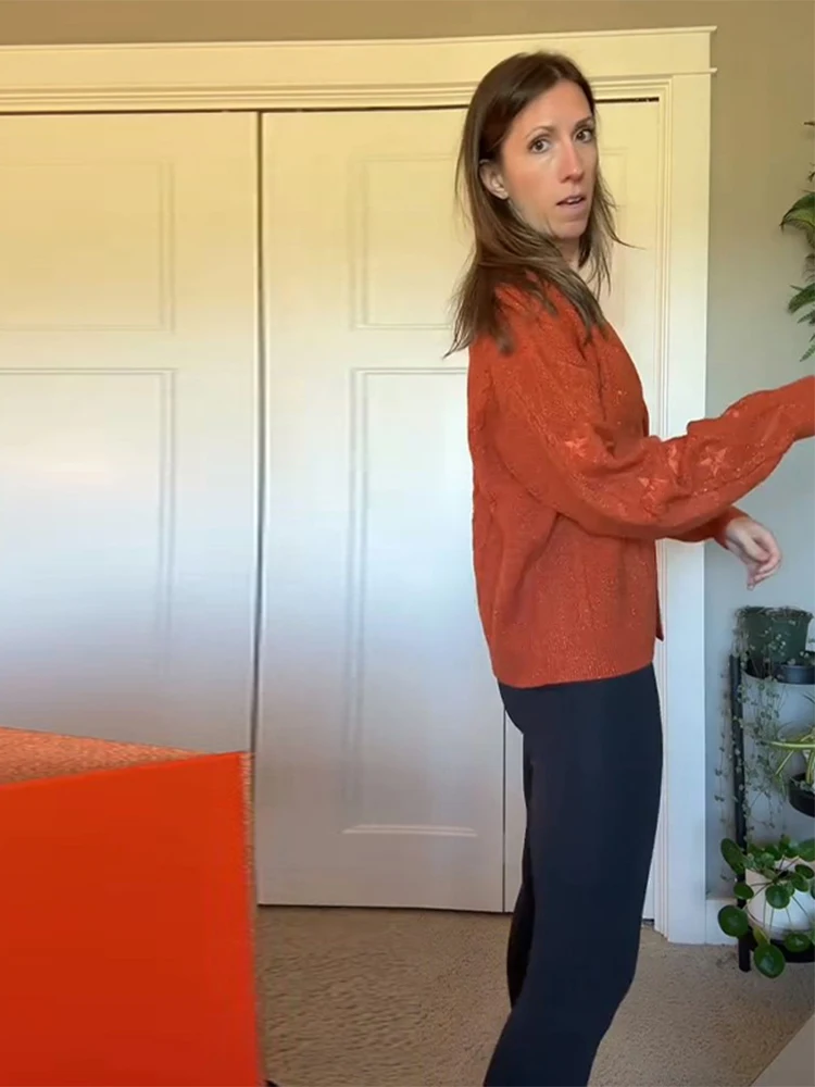 

Autumn New Maple Leaf Embroidered Cardigan Women's V-neck Single Breasted Long Sleeve Y2k Knitted Sweater Chic Lady Outerwears