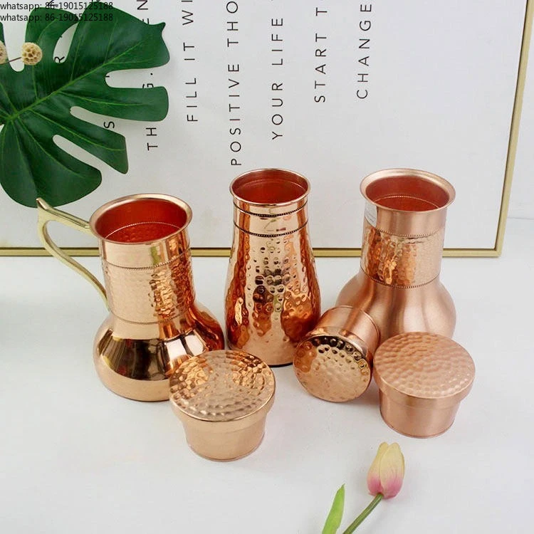 Imported South East Asia pure copper matte with handle tied pot kettle pure handmade retro light luxury decorative pendulum