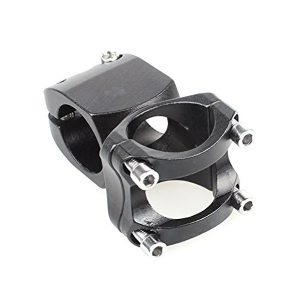 

Aluminum Alloy Bike Riser Short Handlebar Stem Black Sturdy Robust Unique Design Easy Install Bright Shine Bicycle Accessory