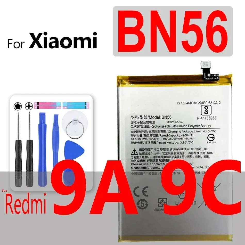 Battery BM47 BN34 BN44 BN37 BN35 BP40 BP41 BN42 BM4A For Xiaomi Redmi 3 3S 3X 4 4X 5 5A 6 6A 7 7A 8 8A 9A 9C 10X K20 Pro Plus