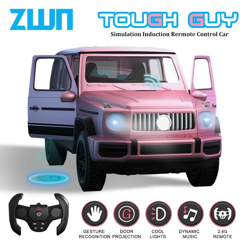 ZWN Q179 1:14 RC Car With Gesture Sensing Simulation Model G63 4WD Remote Control Off-raod Climbing Cars Toy for Children Gifts