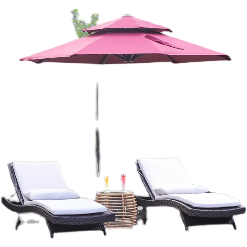 

Swimming Pool Beach Courtyard Garden Terrace Sunshade Rattan Rattan Chair leżaki plazowe sillas de playa outdoor furniture