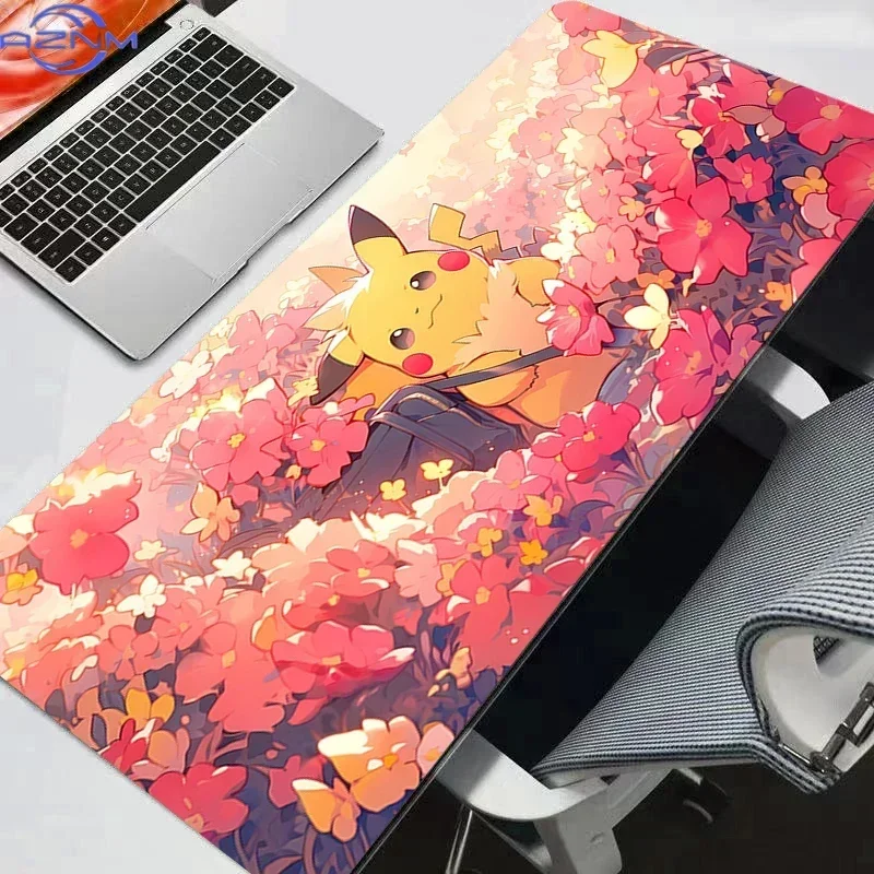 Pokemon Pikachu Gengar Kawaii Mouse Pad Anime Cute Gabinete Gamer Computer rug Desk Mat Keyboard Gaming Accessories Mousepad