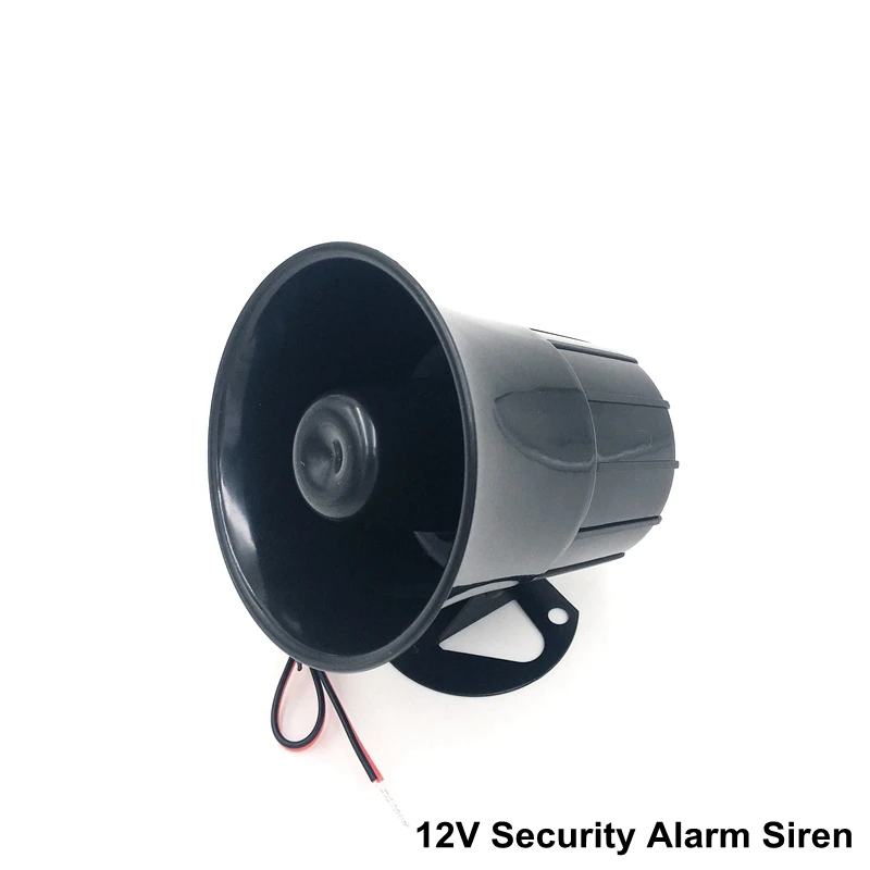 DC12V Car Alarm Siren Wire Loud Alarm Auto Horn 115Db Exterior Sirena Alarma Speaker For Alarm System 15W