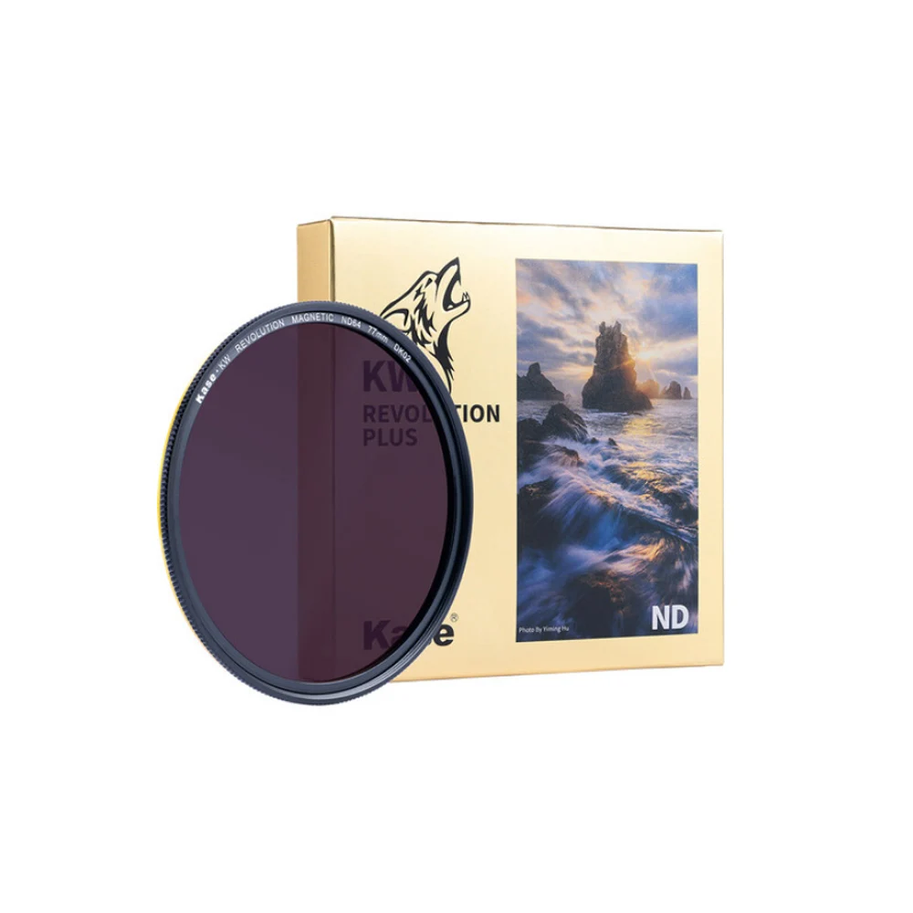 Kase KW Revolution Plus Magnetic Neutral Density Filter with Inlaid Ring - ND8 ND64 ND1000