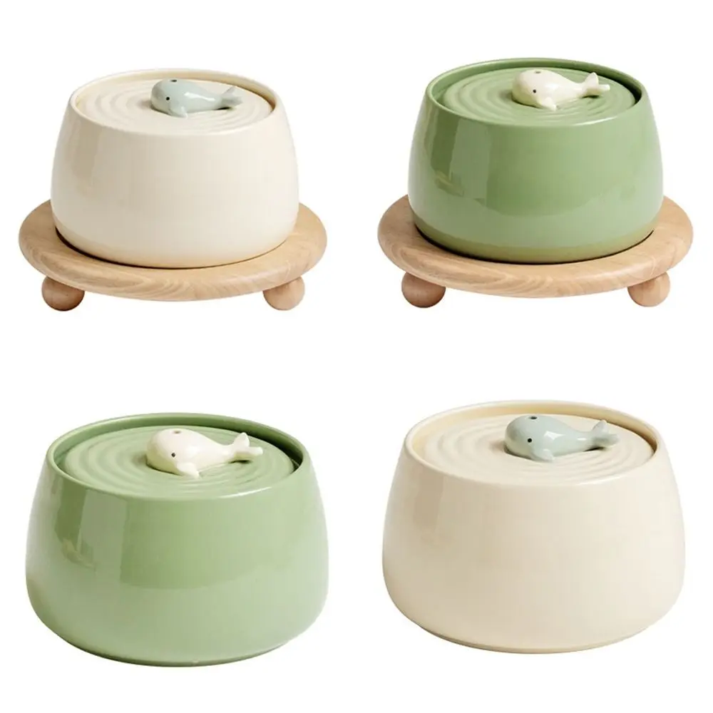 13l-容量セラミック猫噴水かわいい超静音自動ペットウォーターディスペンサー自動循環省エネ