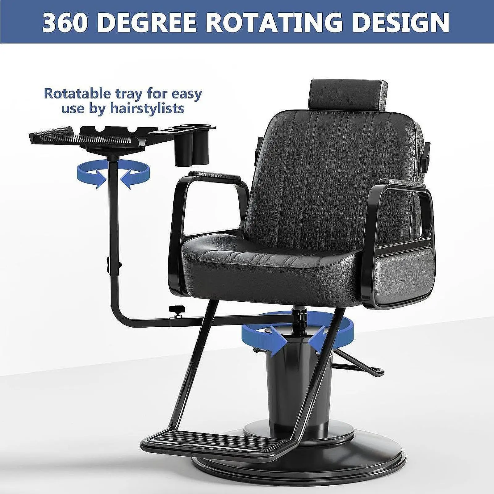 

Насадка для салонного стула, инструмент для наращивания волос, вращающийся поднос для хранения салона, зажимы, ножницы, фены, парикмахерский инструмент