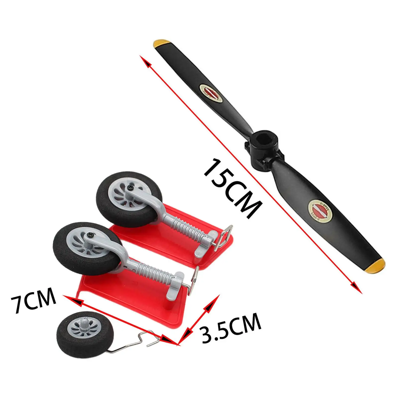 Ensemble de train d'atterrissage artisanal RC de rechange pour hélice Wltoys XK