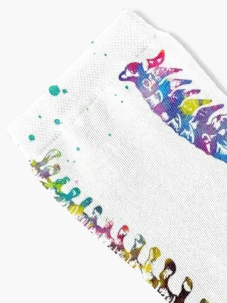 جوارب العمود الفقري البشرية هدايا عيد الميلاد المضادة للانزلاق لكرة القدم المألوف جوارب رجالية رائعة للنساء #2