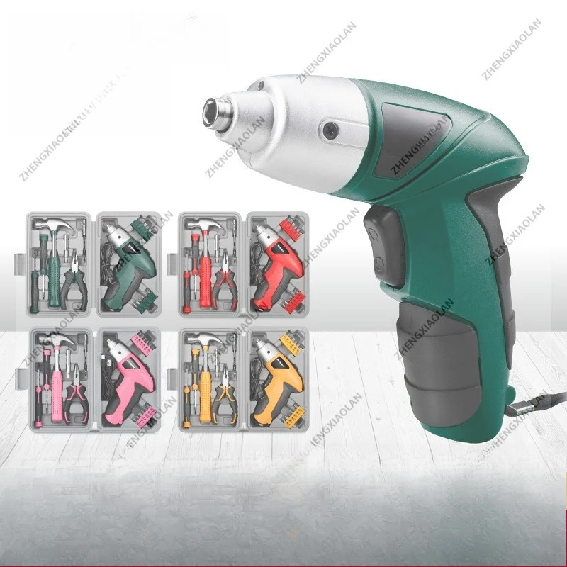 

Manual electric screwdriver set Small household rechargeable hand drill Multifunctional lithium
