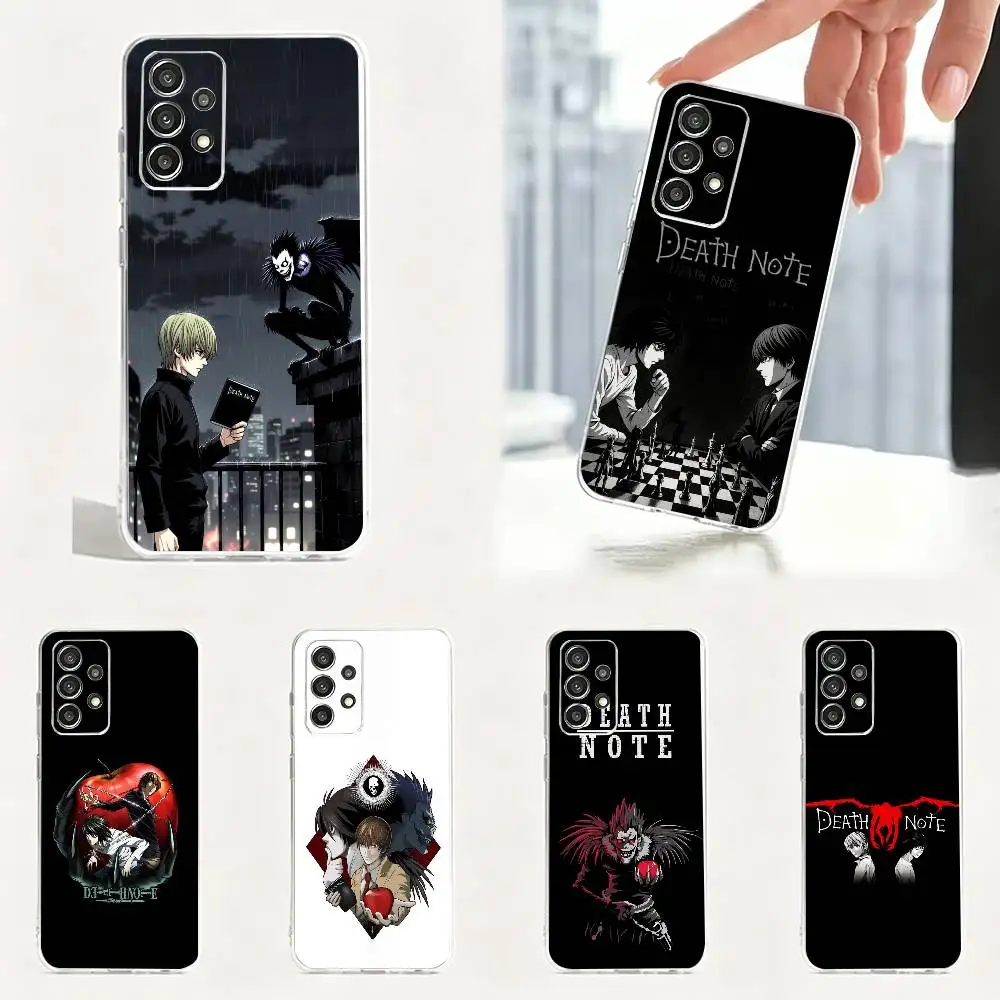 Classic Anime D-Death Note  Phone Case For Soft Transparent TPU Case Samsung S25,S24,S21,S22,S23,S30,Ultra,S20,Plus
