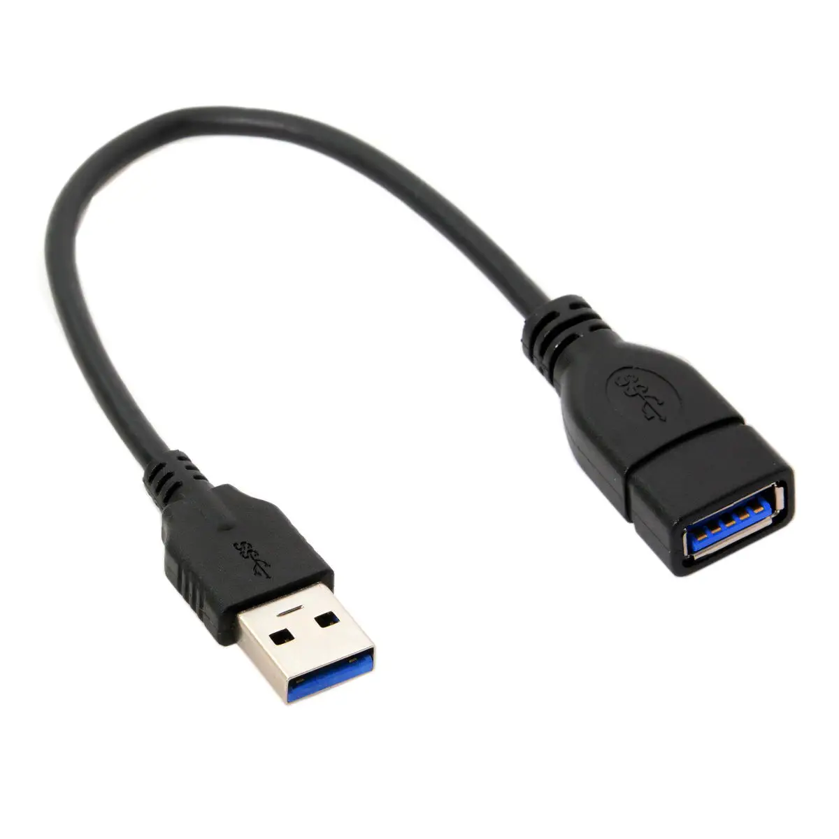 Male USB 3.0 Type-A  to USB 3.0 Type-A Female Extension Cable 20cm 5Gbps