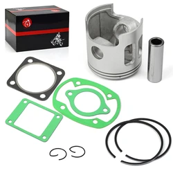 Standard 68mm Piston Gasket Kit and Ring for Yamaha G1 2-Cycle Gas Golf Cart 1978-1989 J10-11631-00-96 J10-11610-00-00