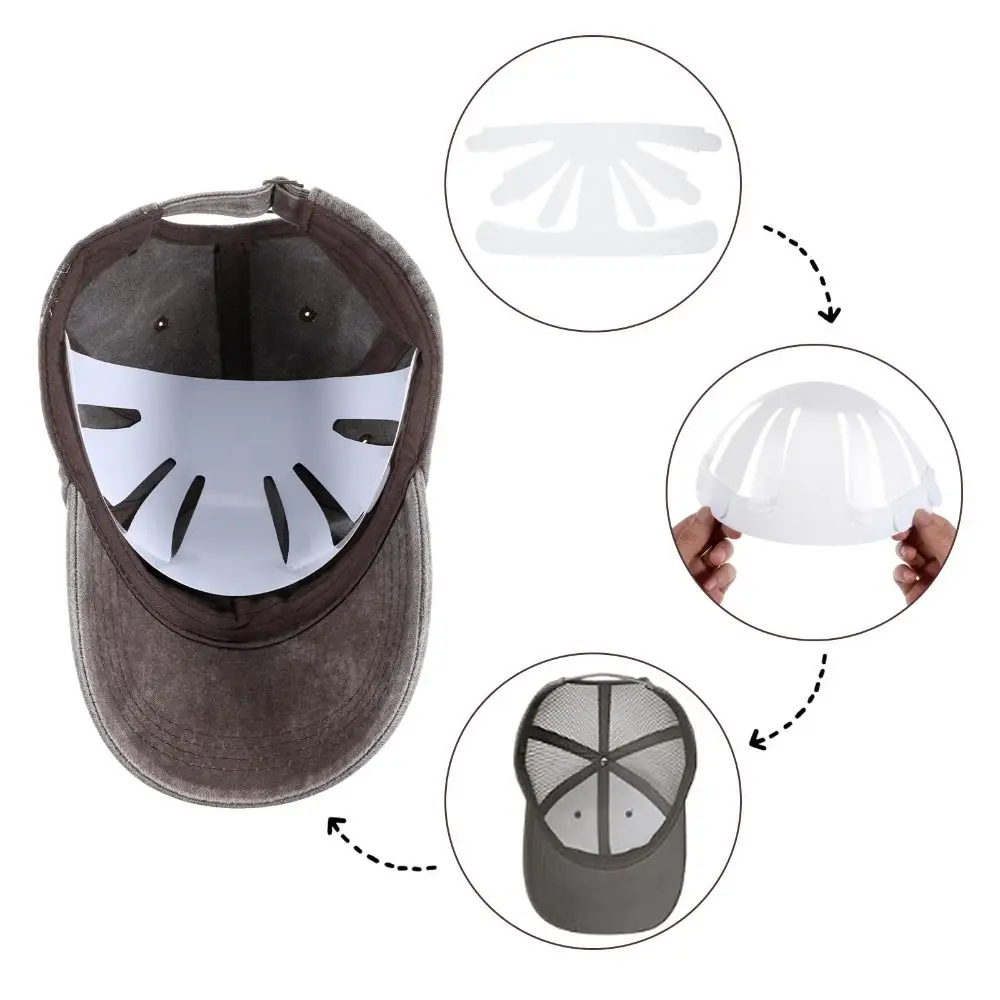 10Pcs Protector Holder Hat Insert Caps Liners Universal White Hat Inner Support Baseball Hat Shaper Anti Deformation view 5