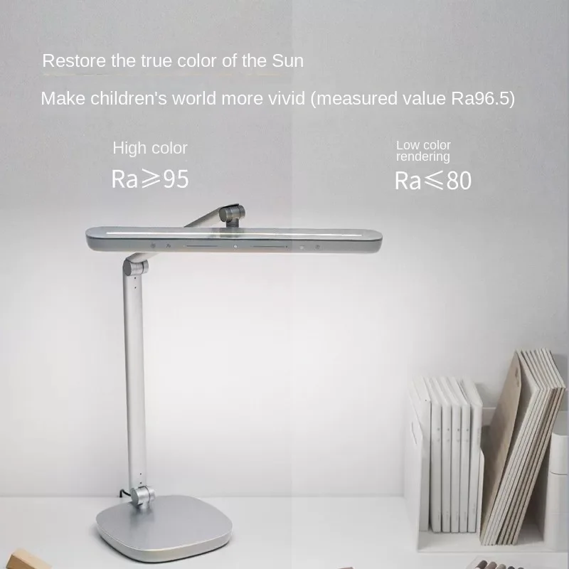 Lampa biurkowa LED do akademika, chroniąca oczy, wysokiej klasy, zapobiegająca krótkowzroczności i wspomagająca kontrolę wzroku.