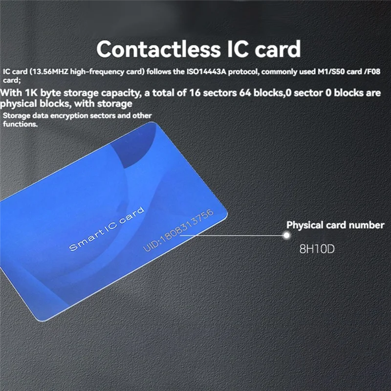 

B29C-RS232 RFID Reader Module IC Card Reader 13.56Mhz Contactless Smart Card Reader 14443A Protocol Support Window System
