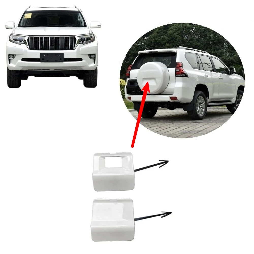 1 قطعة الأبيض الغيار الإطارات غطاء صغير لتويوتا لاند كروزر برادو 150 LCP150 2010-2022 غطاء الزخرفية ل LC150