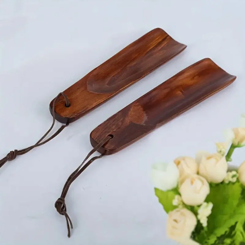 1pc Solid wood shoe corners, short handled wooden shoe pulls, travel shoe pulls, lazy shoe uppers, shoe corners, boots, elderly