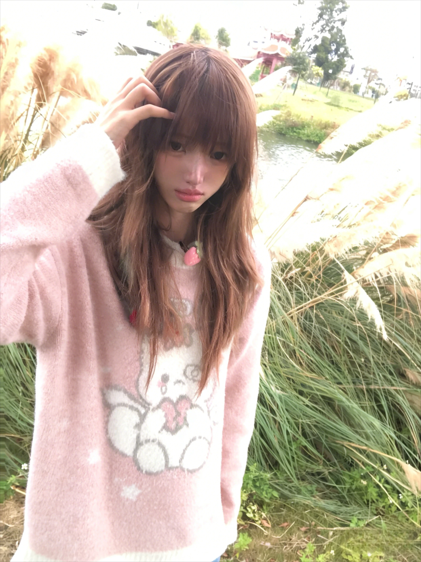 Y2K Japanese Kawaii Pullover Long Sleeve O-Neck Women Casual Sweet Jumpers Cartoon Sweater Streetwear Autumn Spring Tops