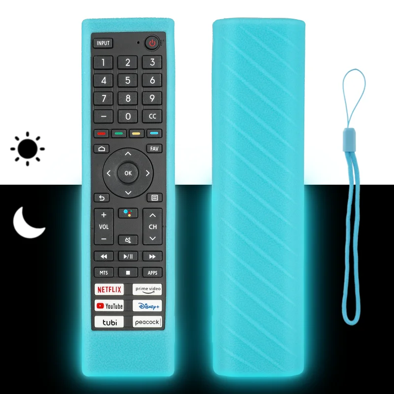 

Silicone Remote Control Case For Hisense ERF3J80H ERF3G80H ERF3F80H TV Remote Shockproof Protective Shell Cover With a Lanyard