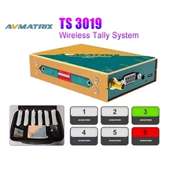 AVMATRIX TS3019 4/6 Wireless Tally System PTZ Remote control Transmission for Vmix Roland Video Switcher with GPIO interface BM