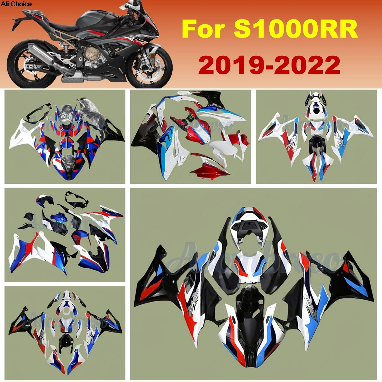 

Great Quality Plastic Fairing kit for bmw S1000RR 2019 2020 2021 2022 s1000 rr S1000 Bike Accessoires Body Cowling