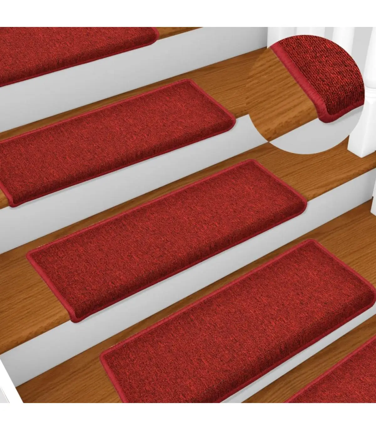 Step mats ladder mats 5 pieces Red 65x25 cm