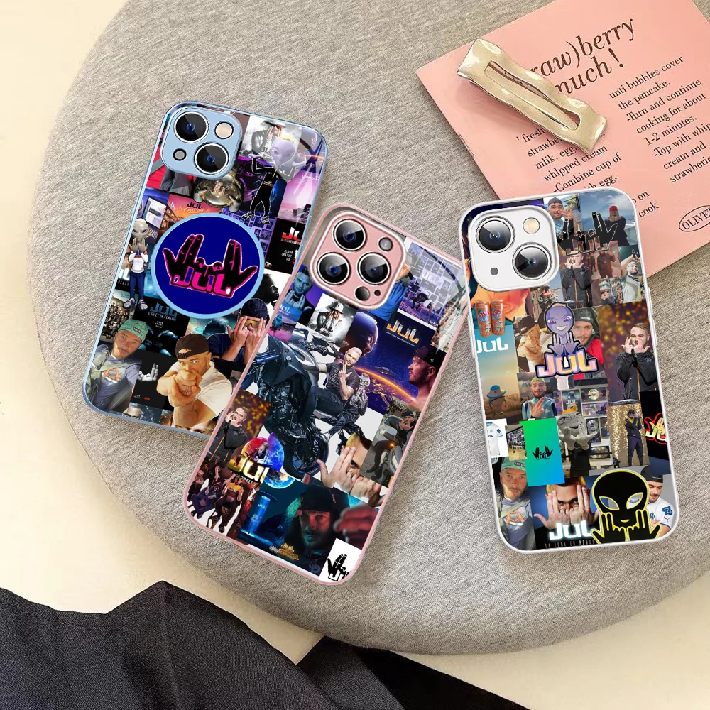 France Jul Rapper Phone Case Tempered Glass For Iphone 14 13 12 11 Pro Mini XS MAX 14Plus X XS XR Fundas