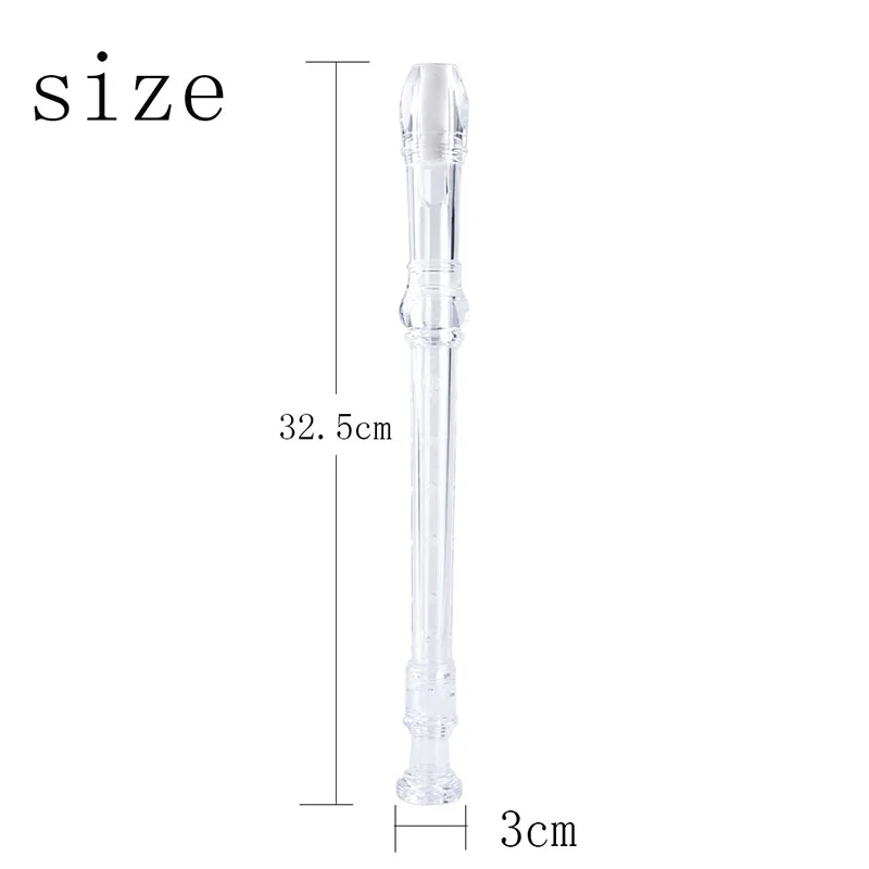 8 Hole G Key Flute Abs Long Flute with Cleaning Rod for Beginner Kids Gifts Music Lover Daily Practice Recorder Flute