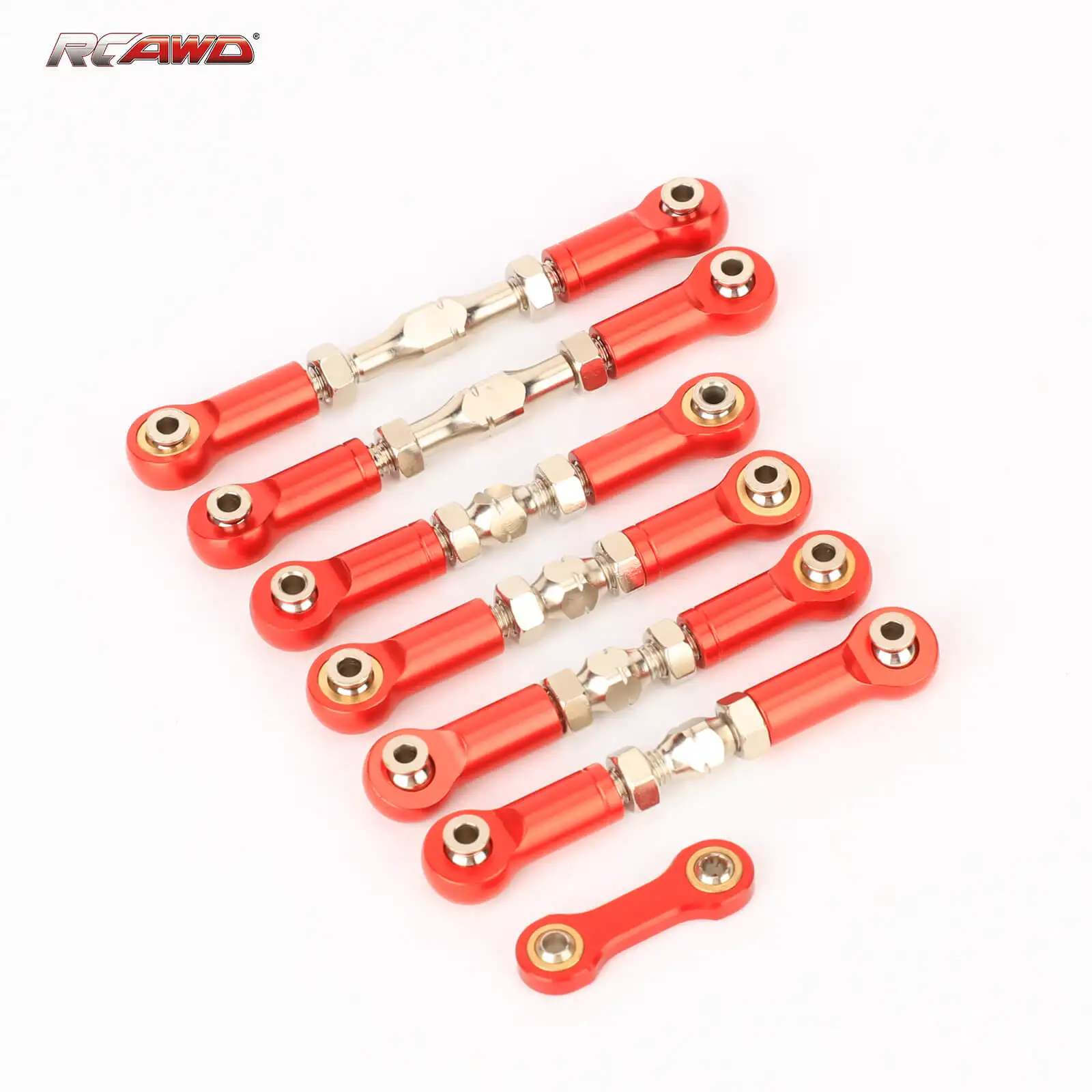 7 pcs/set Alloy Rc TURNBUCKLE SET Linkages Tie Rod for ARRMA 1/8 MOJAVE 4S upgrades parts