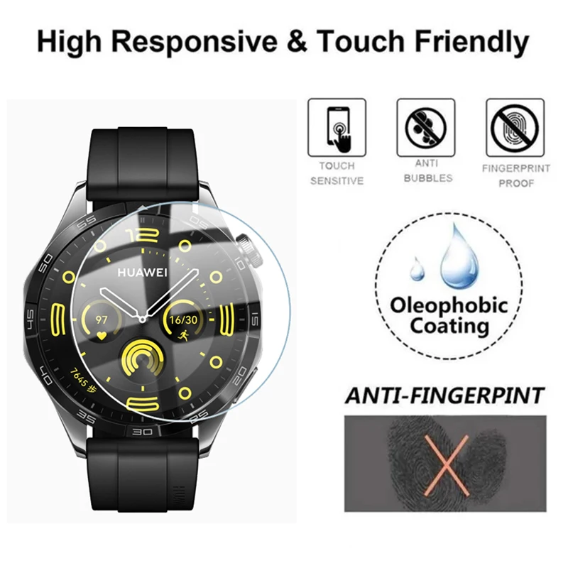 For Huawei Watch GT 4 3 2 GT2 GT3 GT4 46MM 41MM Tempered Glass Screen Protector for Huawei Watch GT4 GT3 GT2 Pro Protective Film