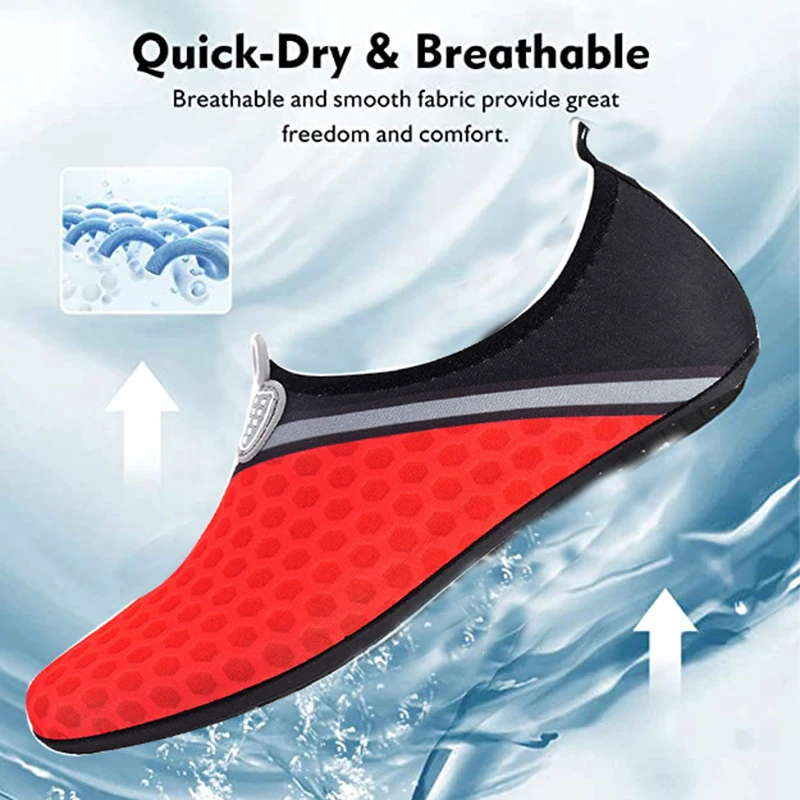 Water Sports Shoes Barefoot Quick-Dry Aqua Yoga Socks Slip-on for Men Women