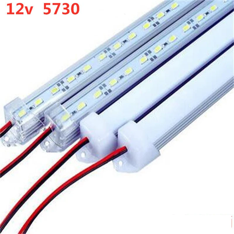 5 szt. 50cm 12v 24v sztywna listwa Led sztywna listwa Led świetlówka Led 5730 7020 męska konekta samochodowa 3000k 6000k 6500k