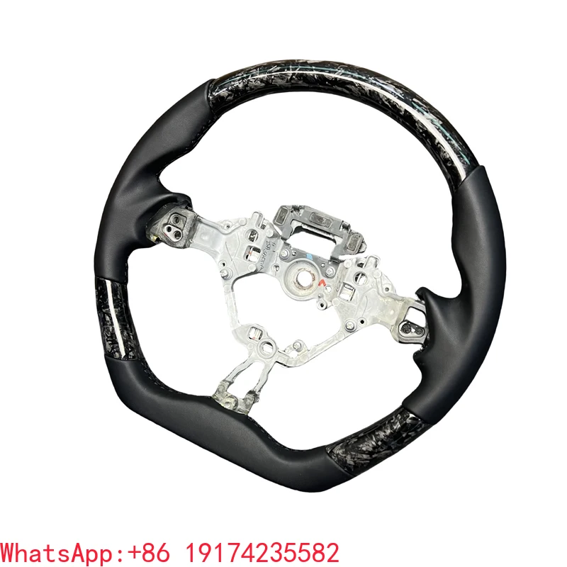 

ForFactory Hot Sells Carbon Fiber Steering Wheel Sports Styling Leather Steering Wheel Custom for Toyota 86 GT86 AE86 Subaru BRZ