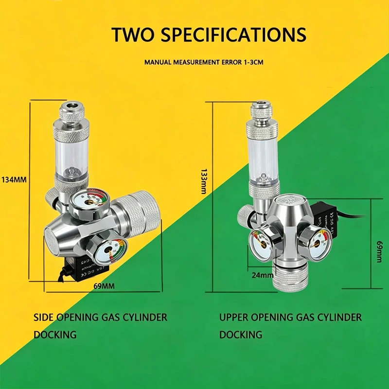 DIY Aquarium CO2-Reglersystem Elektromagnetisches Ventil Blasenzähler CO2-Steuerung Aquarien-Druckminderungsventil-Set – Detail 5