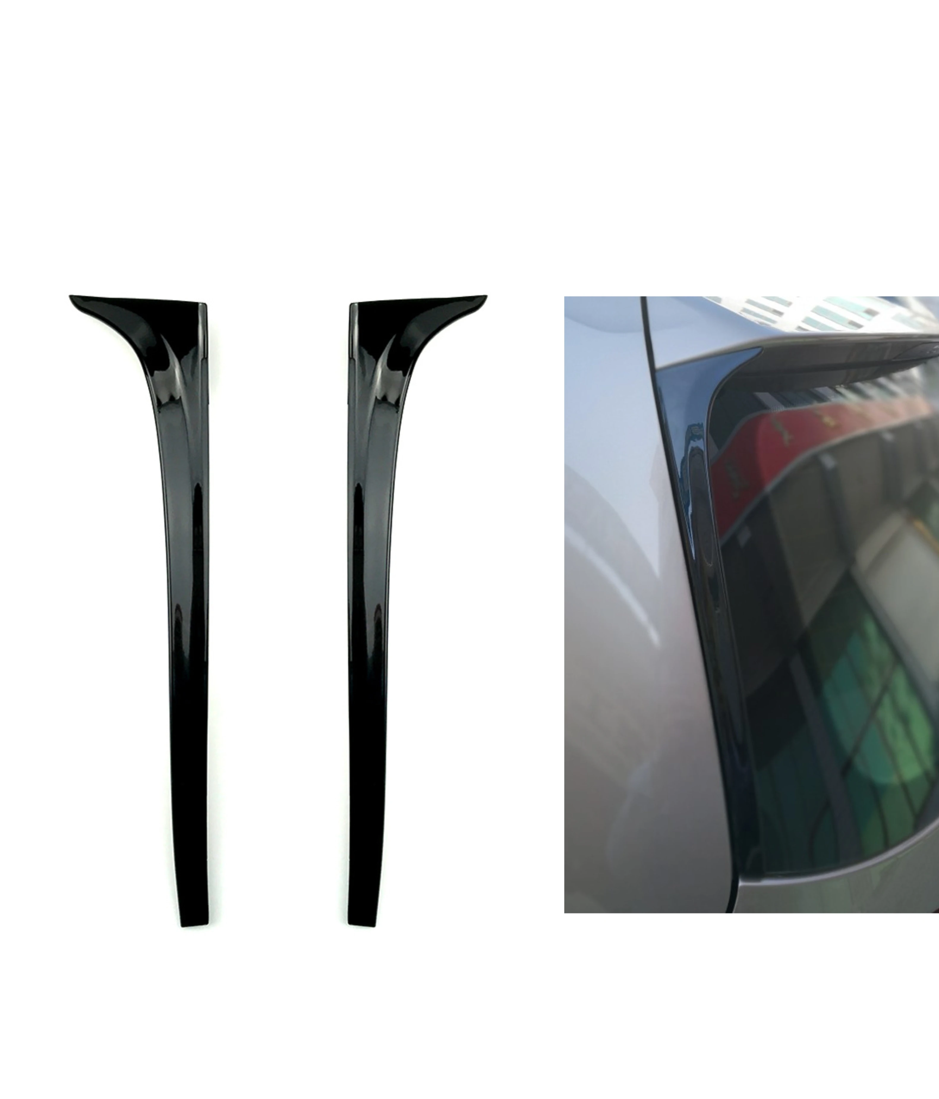 Rear Window Side Spoiler For VW GOLF 7 MK7 Rline 2013 2014 2015 -2019 ABS  Side Spoiler Canard Canards Splitter Exterior Parts