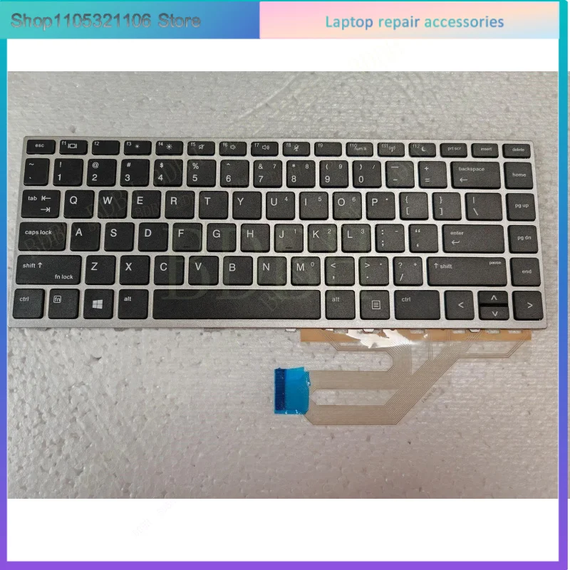 Nuevo teclado estadounidense plateado sin retroiluminación para HP ProBook 640 g4 640 g5 640 g5 645 g5
