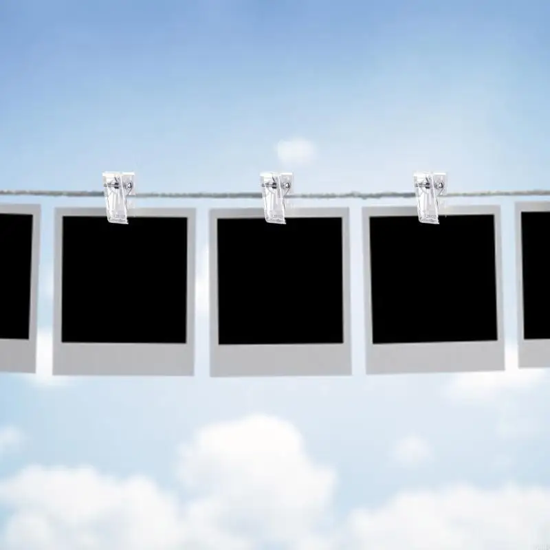 

Pack of 40/100 Functional Clear Clips for Convenient Document Handling and Storage in Various Environment N2UD