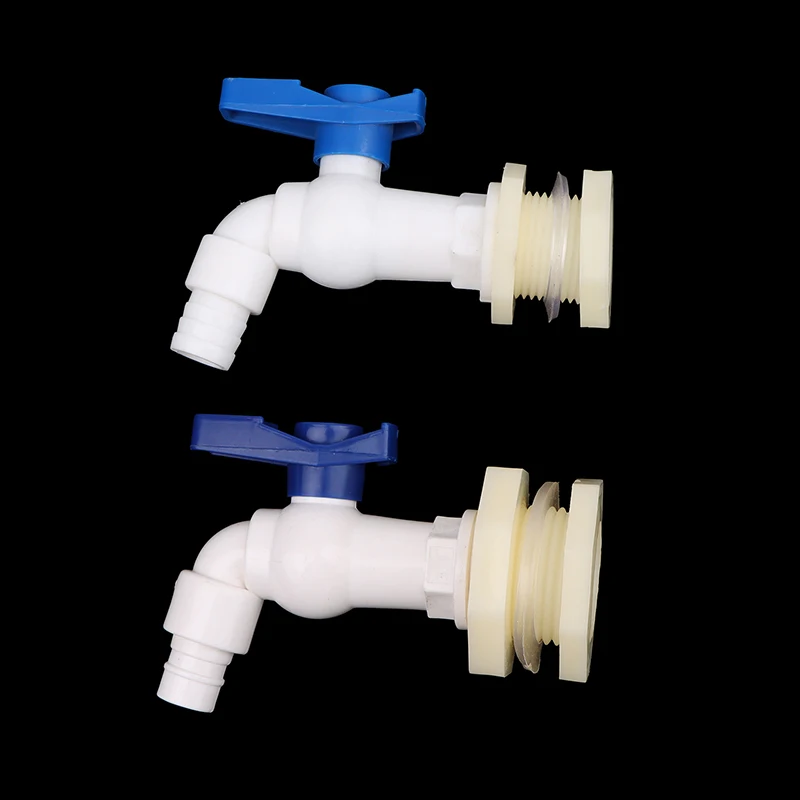 Valve d'Aquarium en Plastique, Accessoires de Jardin, Filetage Mâle, Précieux, Adaptateur de Robinet, Assemblage de Proximité, 1/2, 3/4 Pouces, 1 Pièce