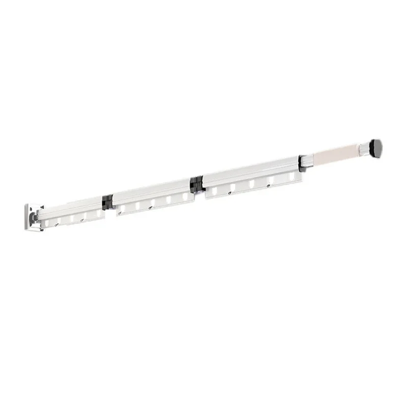 Retractable Wall Mounted Folding Clothes Drying Rack Space Saving Hanger