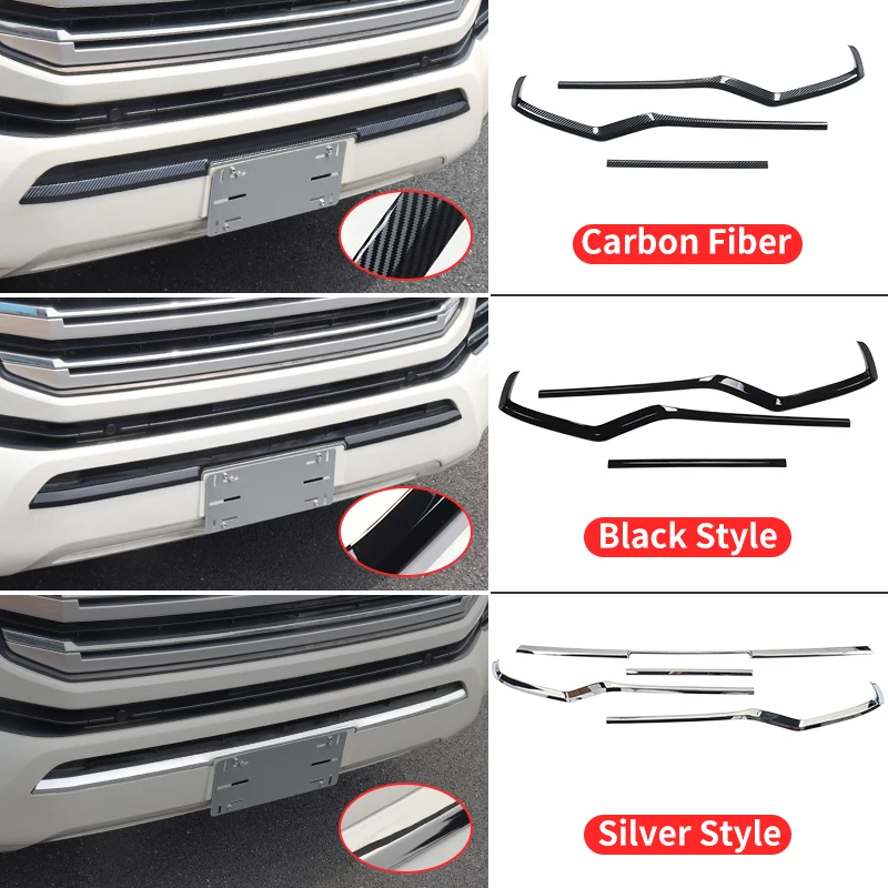 For 2021 2024 Toyota Land Cruiser 300 LC300 FJ300 VXR GXR Exterior Accessories Front and Back bumper Chrome Decorative Strip kit