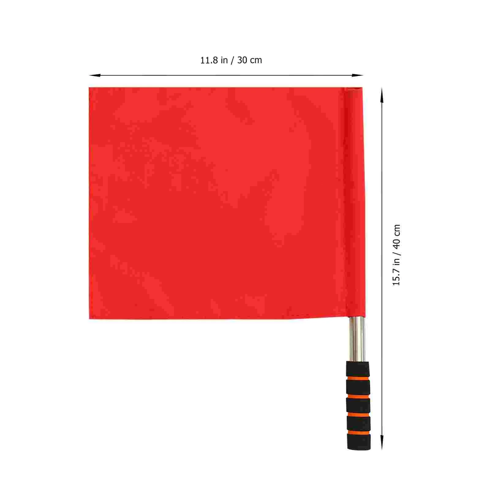 Drapeau de bordure d'arbitre, 2 pièces, drapeaux de Signal de correspondance, voitures de course de conduite, tissu pour tout-petits