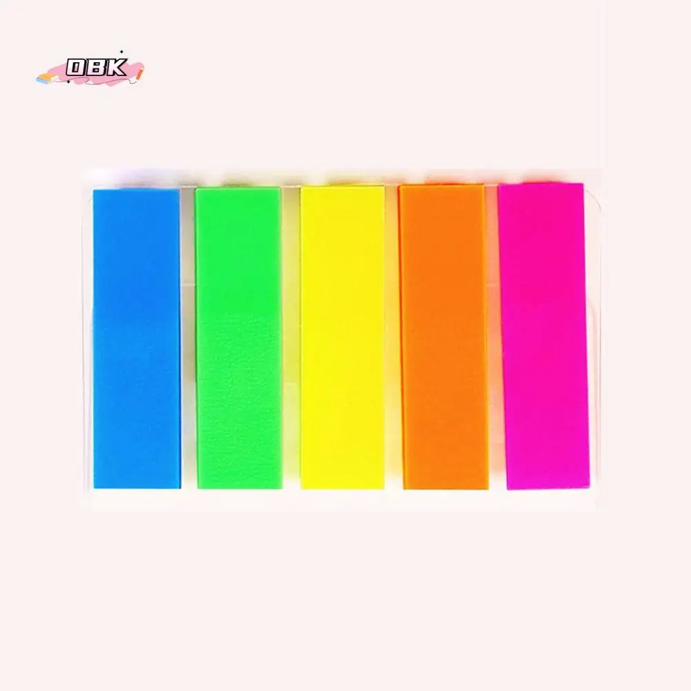 Fluorescent Stationery Sticky Notes DIY Decoration Office Supplies Label Bookmark Index Stickers Sticky Labels Reading Label