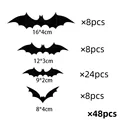 48pcs Black Bat