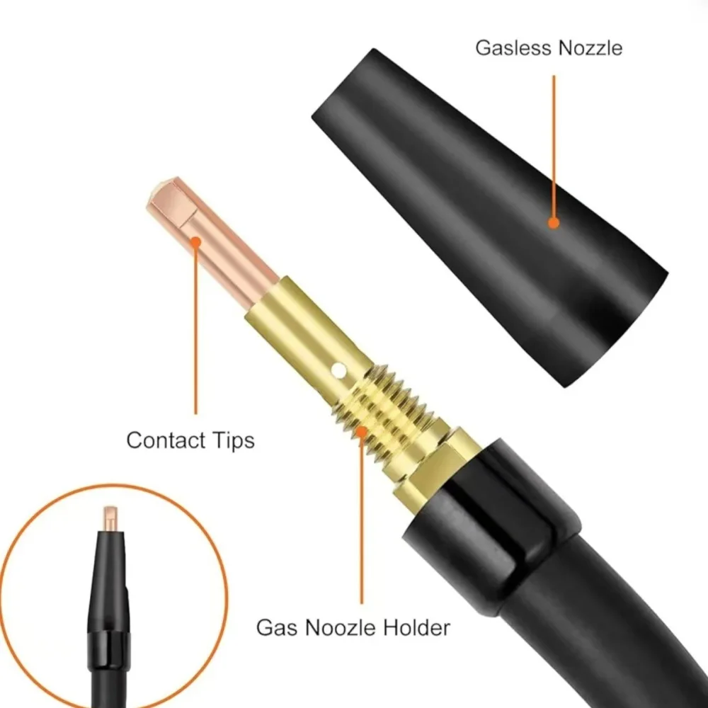 Flux Core Welder Gas Nozzle For Century FC90 Welding Torch Parts Compatible With KP1939 1 Contact Tip Wire Feeder Accessories