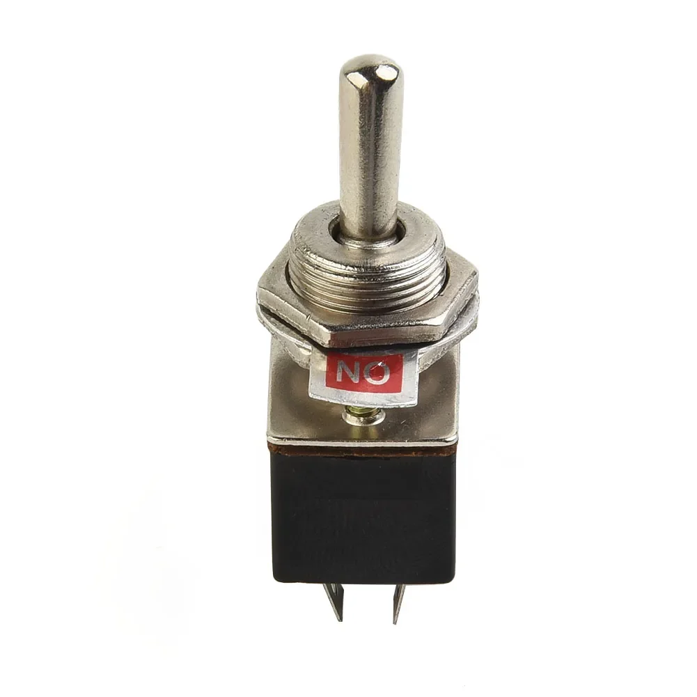 1 Pcs SPST 6A Toggle Switch 2A/ 4A/ 6A 125V Black Rocker SPST Switch Toggle 125VAC 12mm 2 Foot 440V & Below On/Off