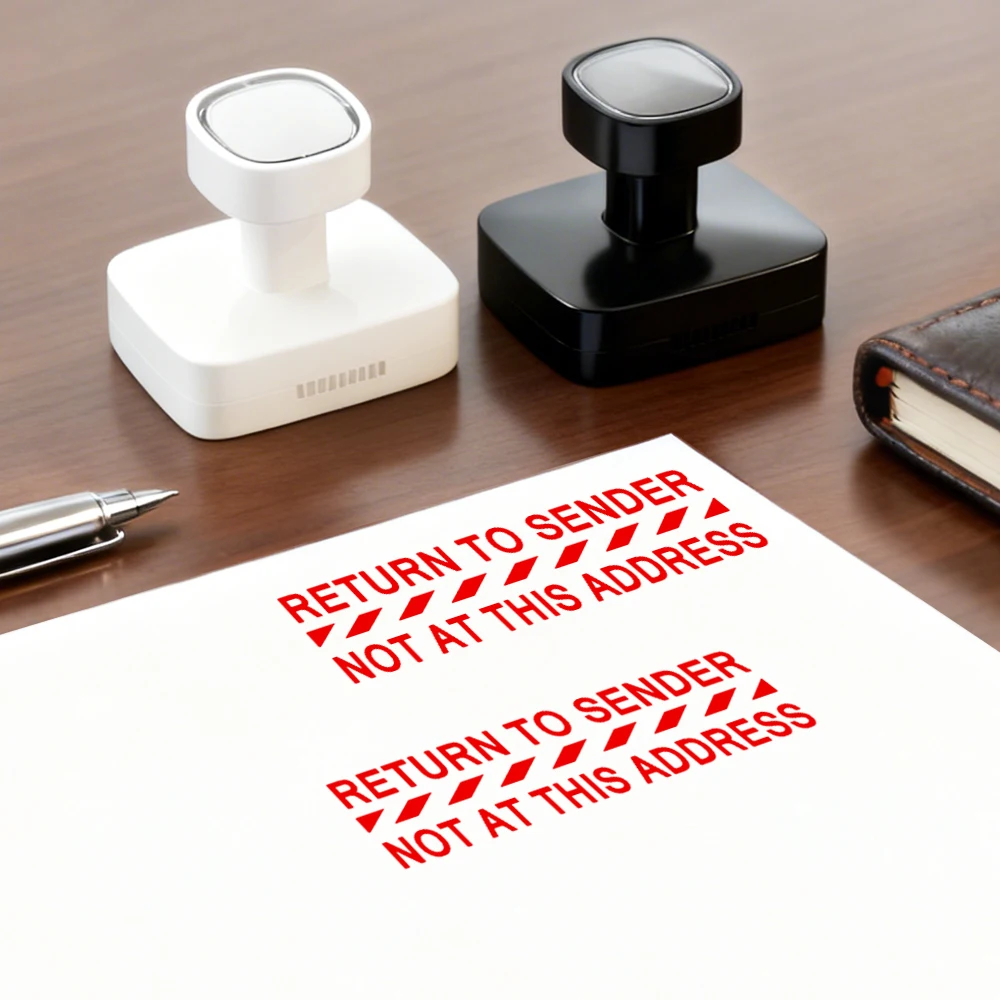 Financial Seal Return to Sender Non-This Address Red Ink Business Supplies