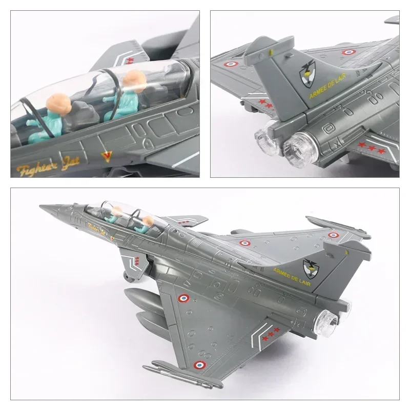 Dassault Rafale Lega Modello di caccia forza di ritorno acustottica modello di aereo militare aeronautico Giocattolo Ornamento Regalo