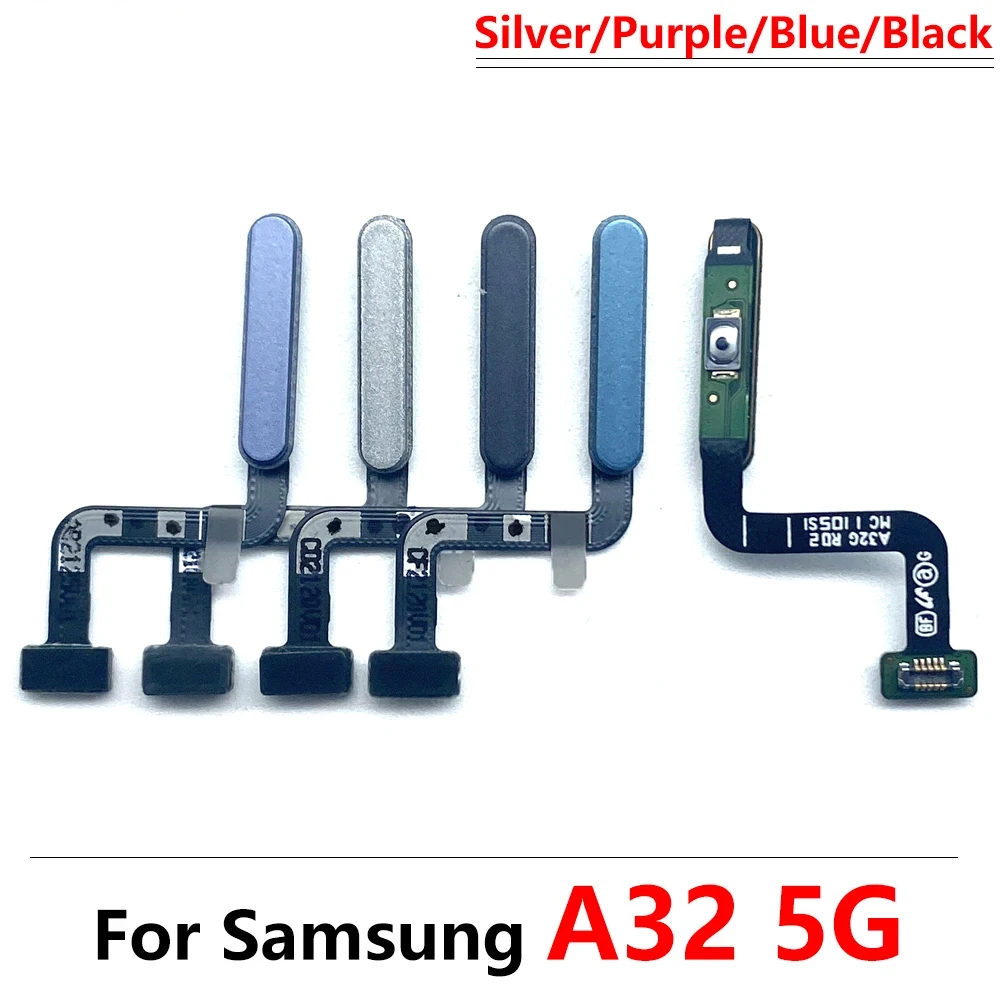 Kabel Flex Sensor pengenalan sidik jari, sidik jari baru untuk Samsung A22 A32 4G 5G ID tombol Home Menu sidik jari kembali