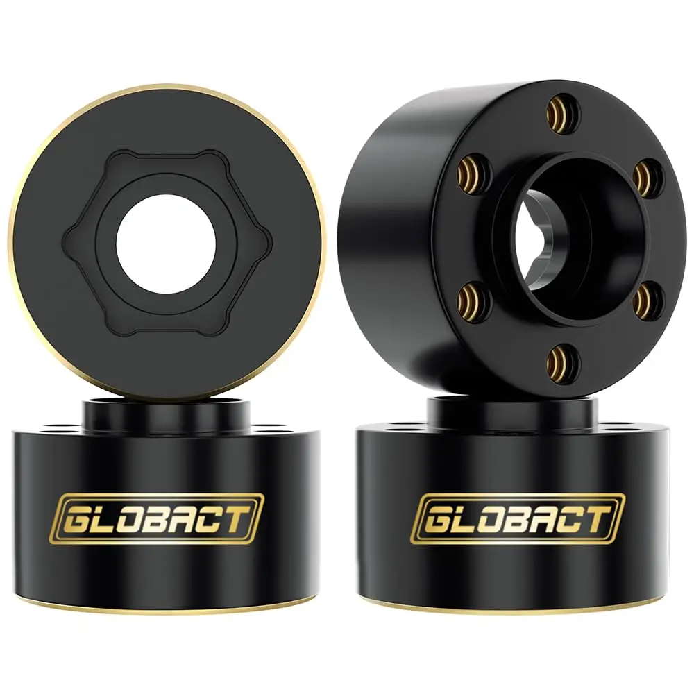 

GLOBACT Brass Weights 6/9/12//15/18/22mm Hex Hub for 1/10 Trx4 Trx6 Axial SCX10 II III Redcat GEN7 GEN8 1.9in 2.2in Wheel Parts